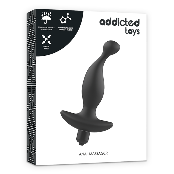 ADDICTED TOYS - MASAJEADOR ANAL CON VIBRACIÓN NEGRO MODELO 1 - CandyHot - Foto 6