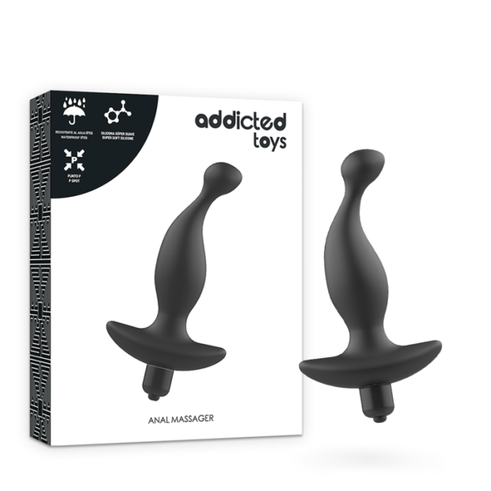 ADDICTED TOYS - MASAJEADOR ANAL CON VIBRACIÓN NEGRO MODELO 1 - CandyHot - Foto 1