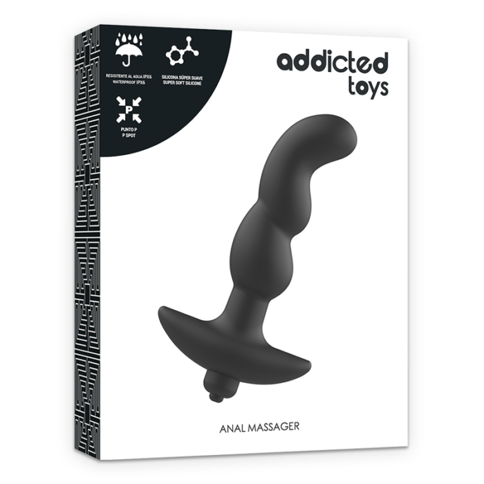 ADDICTED TOYS - MASAJEADOR ANAL CON VIBRACIÓN NEGRO MODELO 2 - CandyHot - Foto 5