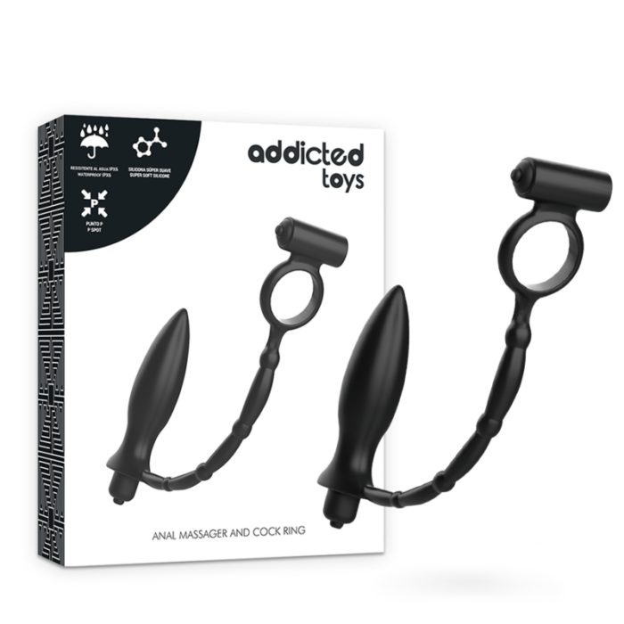 ADDICTED TOYS - PLUG ANAL CON ANILLO VIBRADOR - CandyHot - Foto 1