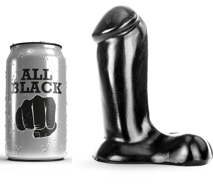 ALL BLACK - DILDO REALÍSTICO 14 CM - CandyHot - Foto 1