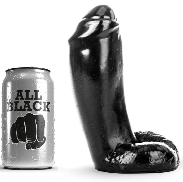 ALL BLACK - DILDO REALÍSTICO 18 CM - CandyHot - Foto 1