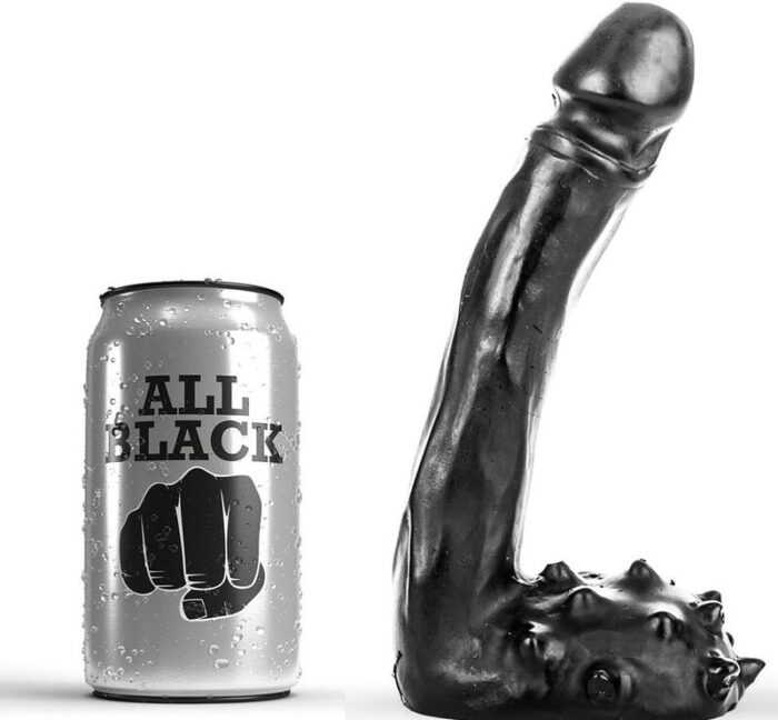 ALL BLACK - DILDO REALÍSTICO 19 CM - CandyHot - Foto 1