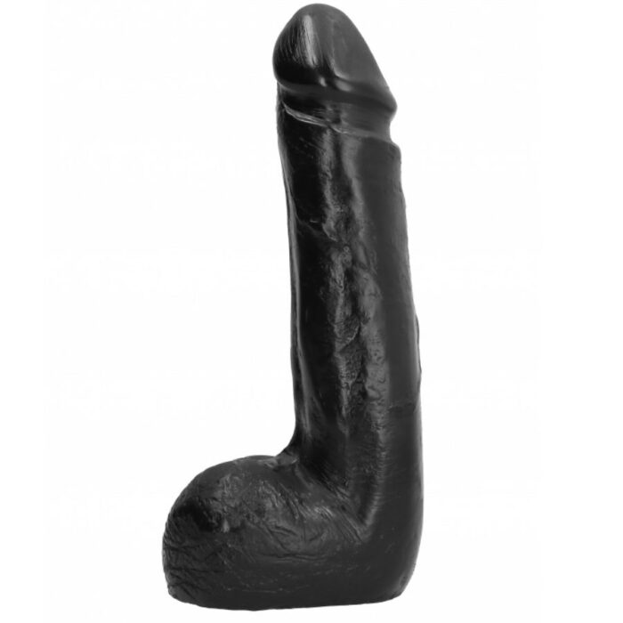 ALL BLACK - DILDO REALÍSTICO NEGRO SUAVE 20 CM - CandyHot - Foto 2