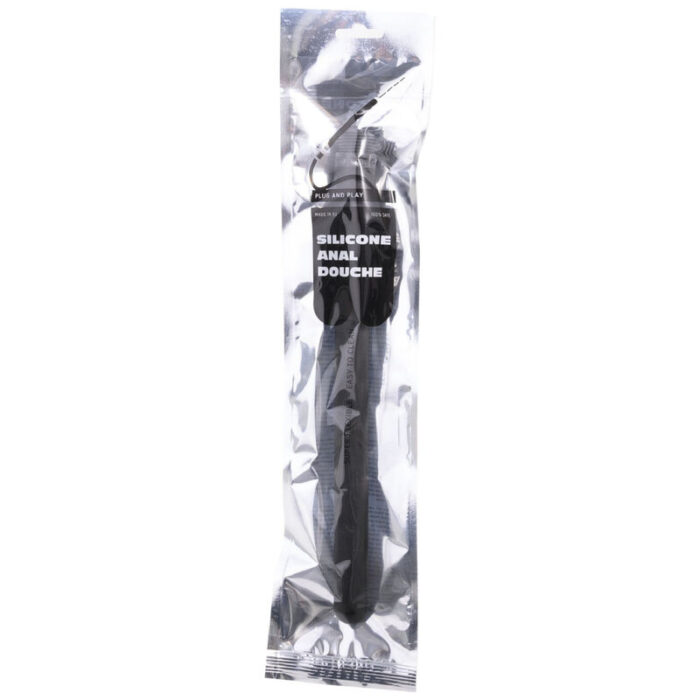 ALL BLACK - DUCHA ANAL SILICONA SISTEMA STOPPER 27 CM - CandyHot - Foto 2