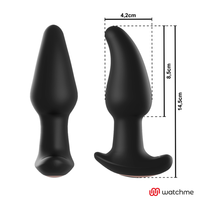 ANBIGUO - WATCHME CONTROL REMOTO PLUG ANAL VIBRADOR CON ROTACIÓN DE PERLAS AMADEUS - CandyHot - Foto 4