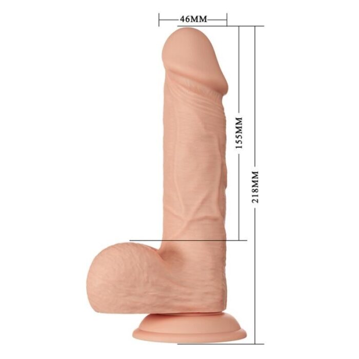 BAILE - BEAUTIFUL ENCOUNTER BAHAMUT DILDO REALÍSTICO FLEXIBLE 21.8 CM NATURAL - CandyHot - Foto 6