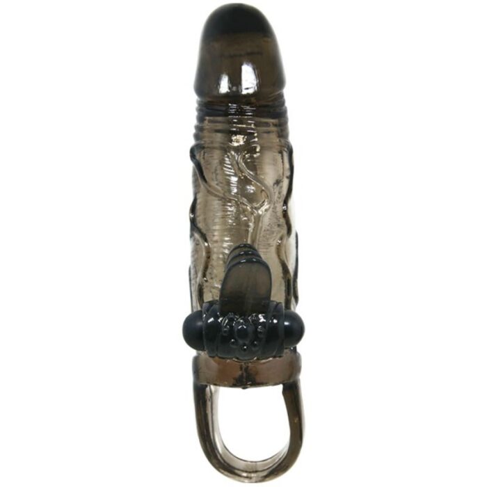 BAILE - BRAVE MAN FUNDA PENE ANAL Y CLITORIS VIBRADOR 16.5 CM NEGRO - CandyHot - Foto 2