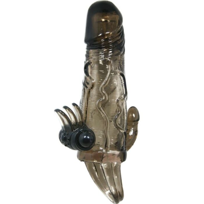 BAILE - BRAVE MAN FUNDA PENE ANAL Y CLITORIS VIBRADOR 16.5 CM NEGRO - CandyHot - Foto 1