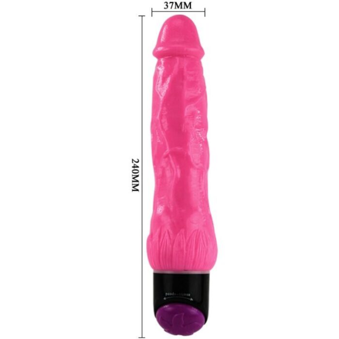 BAILE - COLORFUL SEX VIBRADOR REALÍSTICO LILA 24 CM - CandyHot - Foto 4