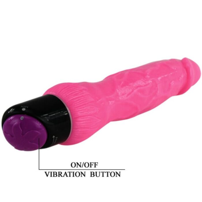 BAILE - COLORFUL SEX VIBRADOR REALÍSTICO ROSA 24 CM - CandyHot - Foto 6