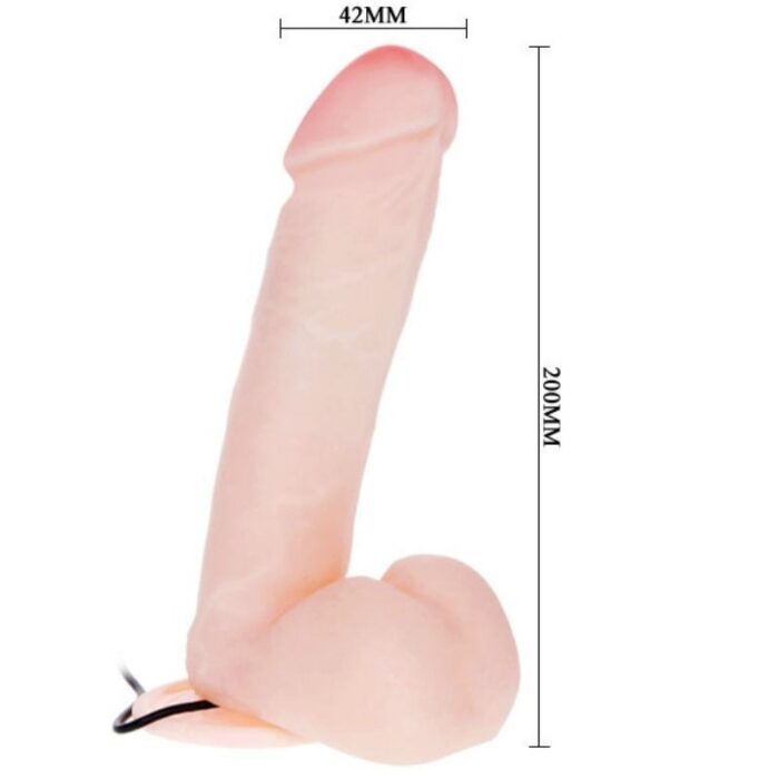 BAILE - DILDO REALÍSTICO CON VIBRACIÓN Y ROTACIÓN 20 CM - CandyHot - Foto 4