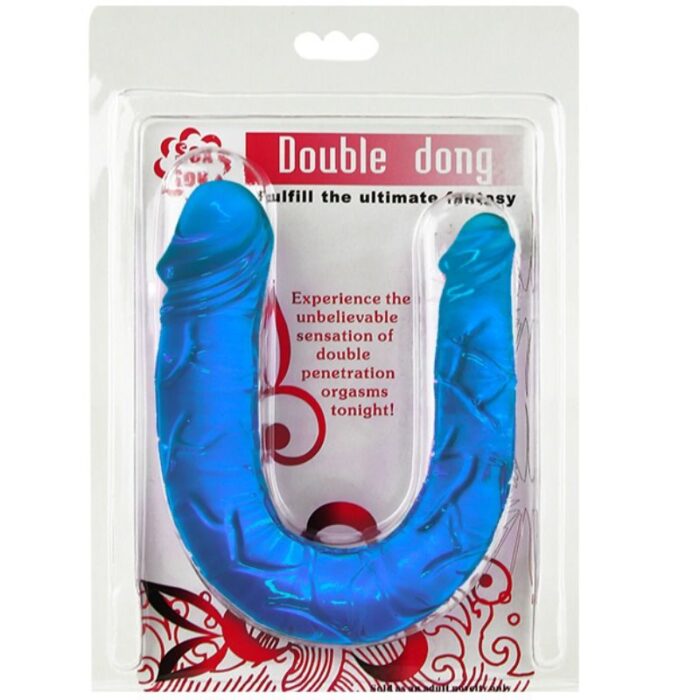 BAILE - DOUBLE DONG DILDO DOBLE AZUL - CandyHot - Foto 2