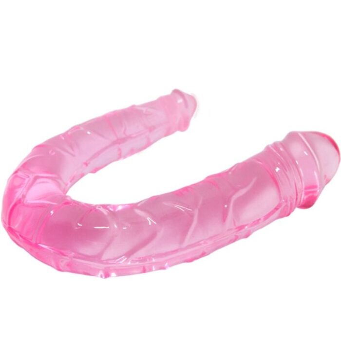 BAILE - DOUBLE DONG DILDO DOBLE ROSA - CandyHot - Foto 2