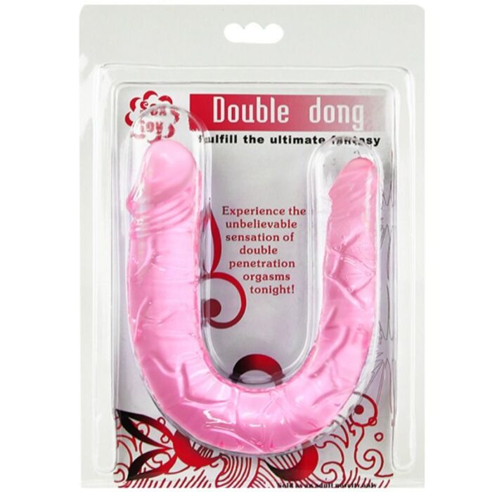BAILE - DOUBLE DONG DILDO DOBLE ROSA - CandyHot - Foto 5