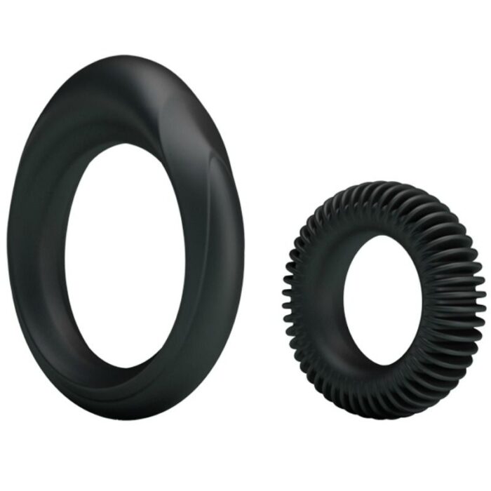 BAILE - KIT 2 ANILLOS SILICONA RING MANHOOD - CandyHot - Foto 2