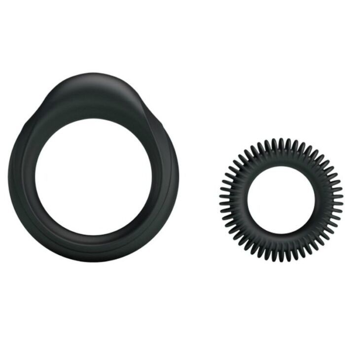 BAILE - KIT 2 ANILLOS SILICONA RING MANHOOD - CandyHot - Foto 1