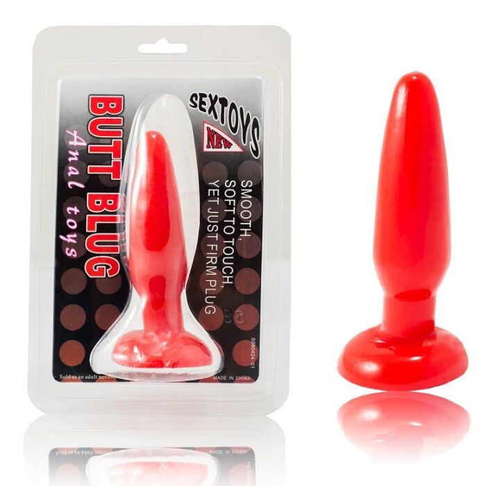 BAILE - PLUG ANAL PEQUEÑO ROJO 15 CM - CandyHot - Foto 1