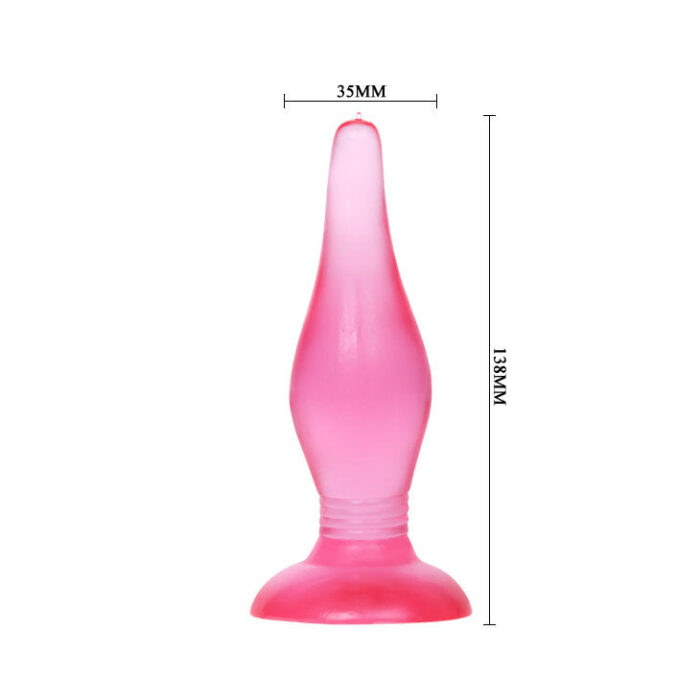 BAILE - PLUG ANAL TACTO SUAVE LILA 14.2 CM - CandyHot - Foto 3