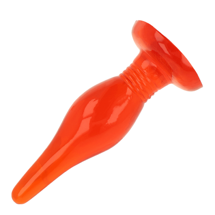 BAILE - PLUG ANAL TACTO SUAVE ROJO 14.2 CM - CandyHot - Foto 3