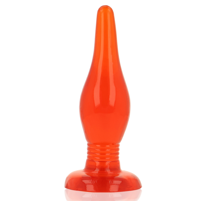 BAILE - PLUG ANAL TACTO SUAVE ROJO 14.2 CM - CandyHot - Foto 1