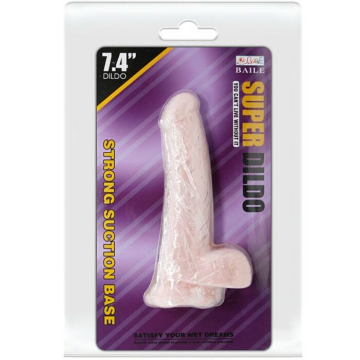 BAILE - SUPER DILDO REALÍSTICO NATURAL 18.8 CM - CandyHot - Foto 5