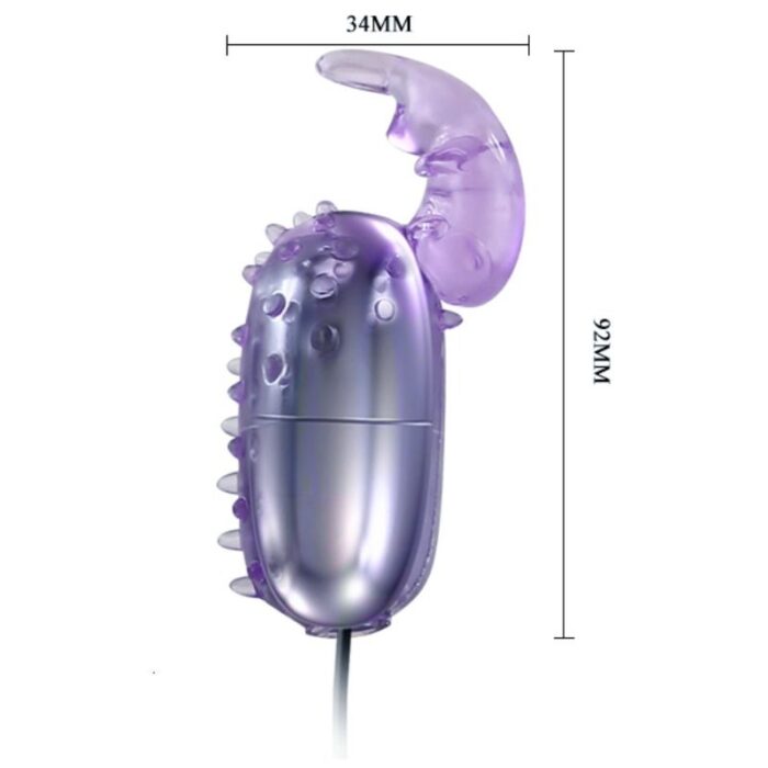 BAILE - SUPER VIBRATOR HUEVO VIBRADOR CON ESTIMULADOR - CandyHot - Foto 3