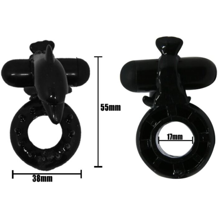 BAILE - SWEET RING ANILLO CON ESTIMULADOR CLITORIS DELFIN - CandyHot - Foto 3