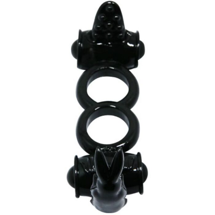 BAILE - SWEET RING ANILLO DOBLE CON RABBIT DOBLE - CandyHot - Foto 2
