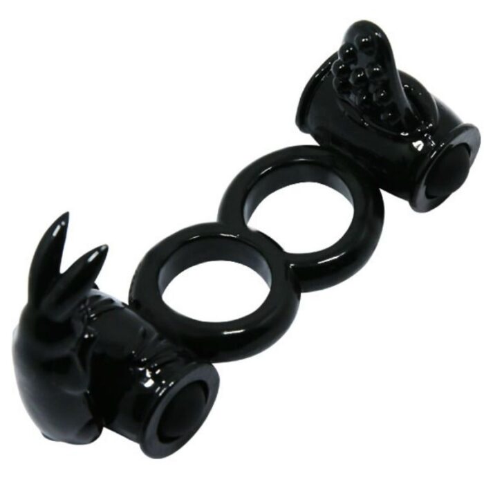 BAILE - SWEET RING ANILLO DOBLE CON RABBIT DOBLE - CandyHot - Foto 1