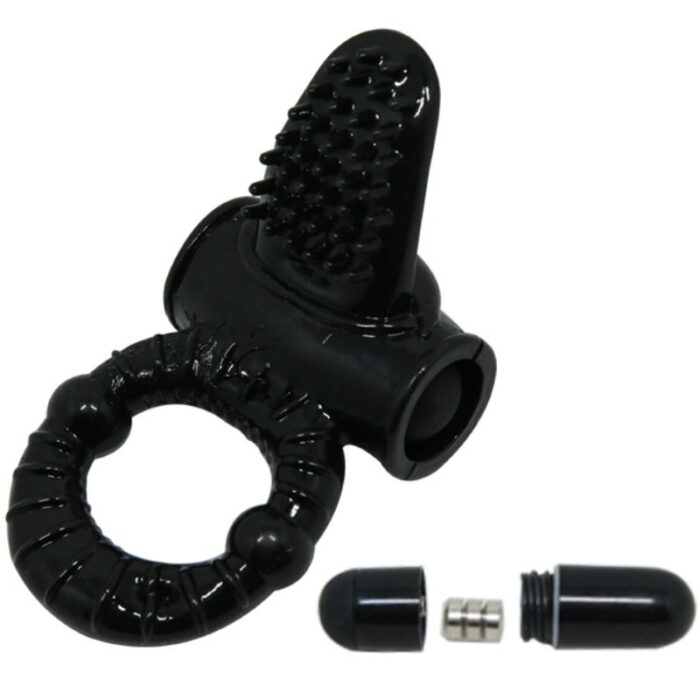 BAILE - SWEET RING ANILLO VIBRADOR CON RABBIT TEXTURADO - CandyHot - Foto 4