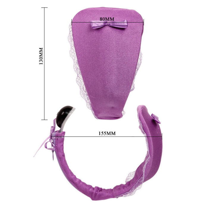 BAILE - TANGA CON VIBRADOR CON CONTROL REMOTO LILA - CandyHot - Foto 5