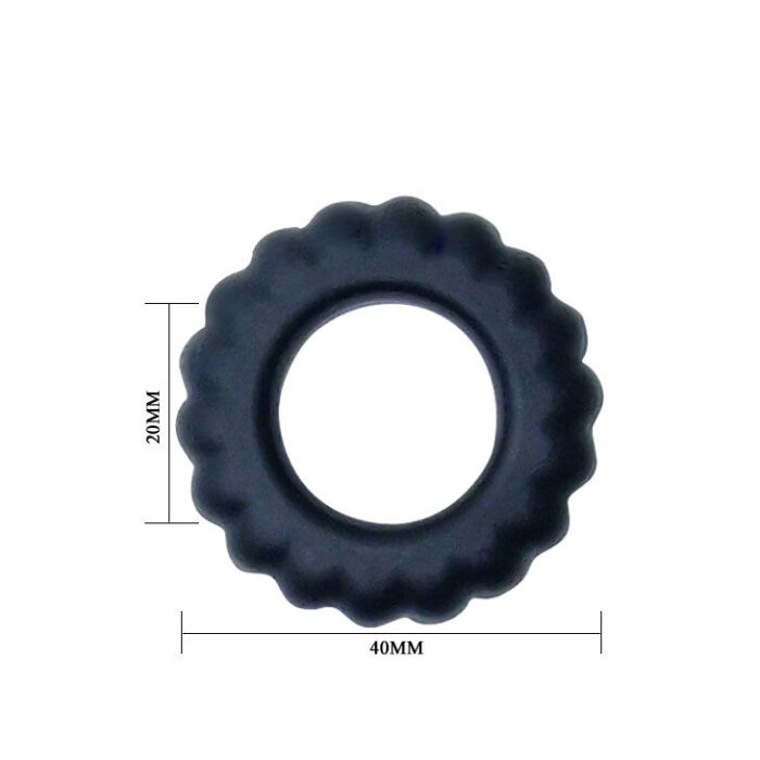 BAILE - TITAN COCKRING BLACK 2 CM - CandyHot - Foto 4