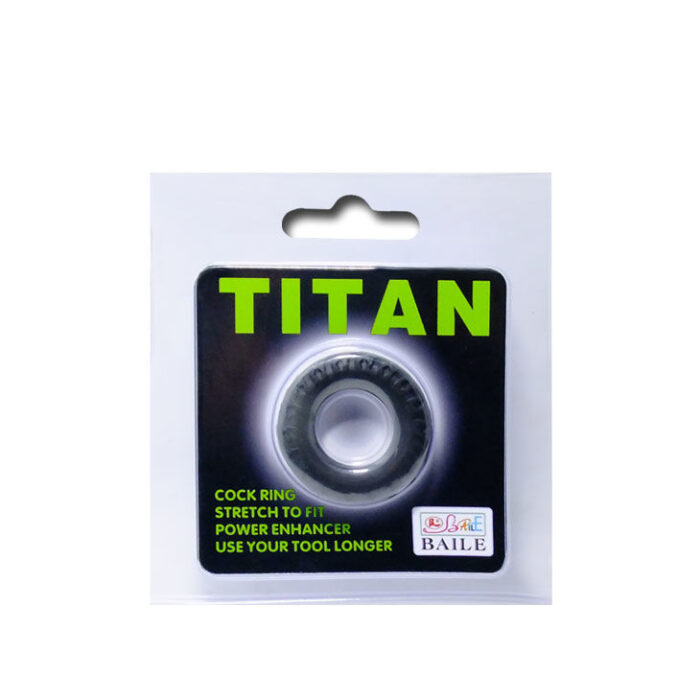 BAILE - TITAN COCKRING BLACK GREEN 2 CM - CandyHot - Foto 5