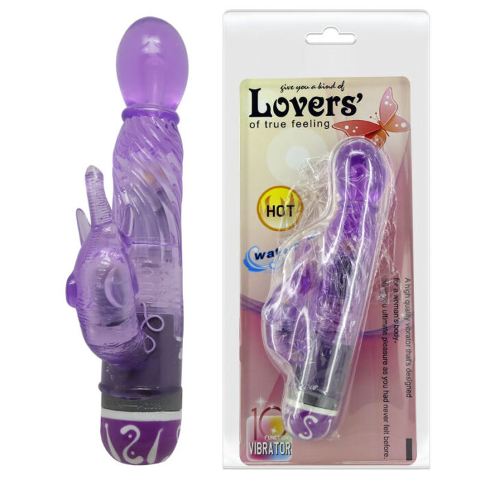 BAILE - VIBRADOR MULTIVELOCIDAD CON ESTIMULADOR LILA - CandyHot - Foto 3