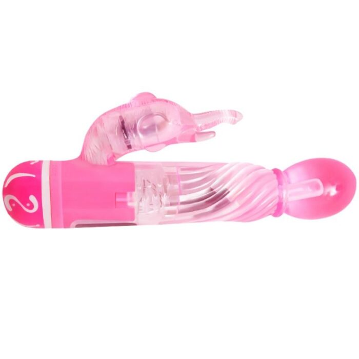 BAILE - VIBRADOR MULTIVELOCIDAD CON ESTIMULADOR ROSA - CandyHot - Foto 4
