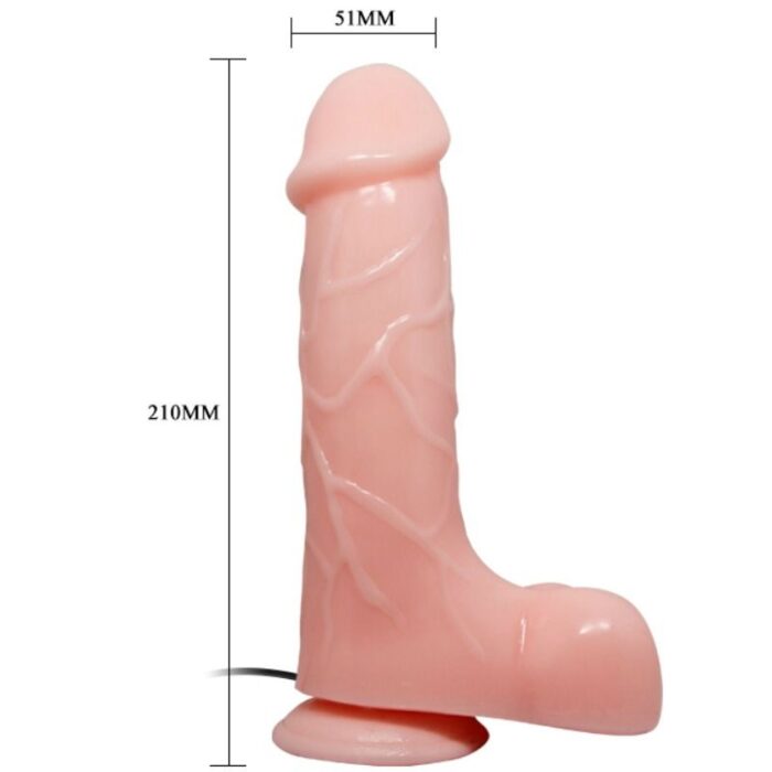 BAILE - VIBRADOR REALÍSTICO BÁRBARA NATURAL 21 CM - CandyHot - Foto 6