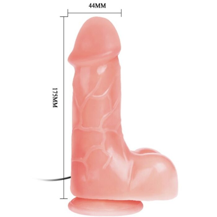 BAILE - VIBRADOR REALÍSTICO BÁRBARA NATURAL 22 CM - CandyHot - Foto 6