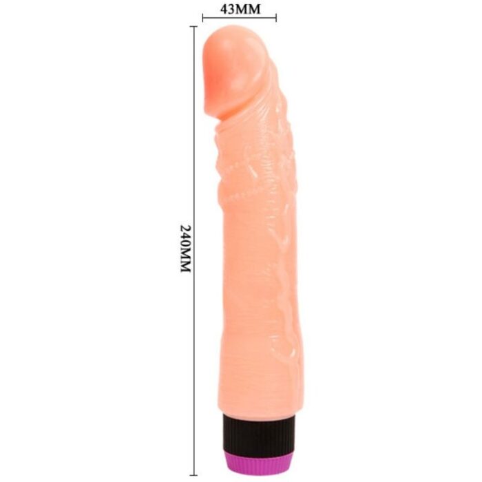 BAILE - VIBRADOR REALÍSTICO FLEXIBLE NATURAL 24 CM - CandyHot - Foto 5