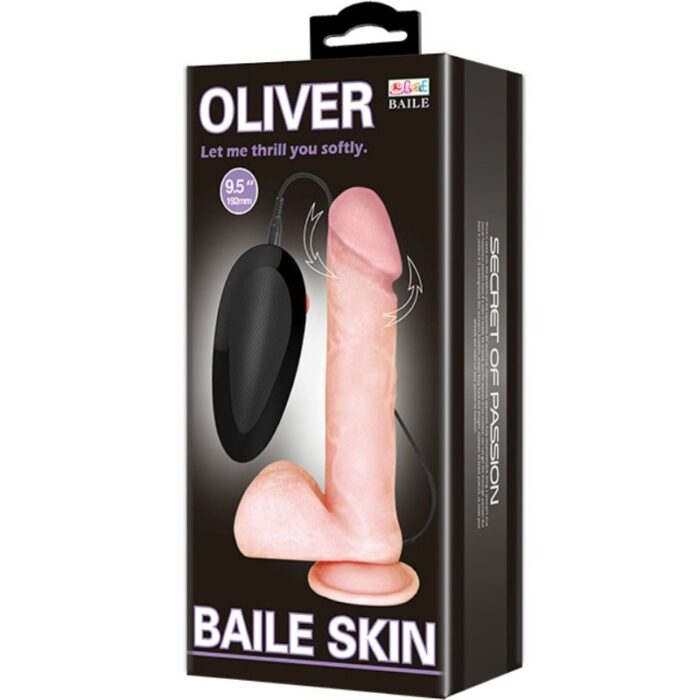 BAILE - VIBRADOR REALÍSTICO OLIVER CON FUNCION ROTACIÓN - CandyHot - Foto 3