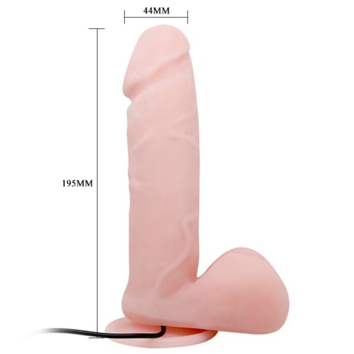 BAILE - VIBRADOR REALÍSTICO OLIVER CON FUNCION ROTACIÓN - CandyHot - Foto 4