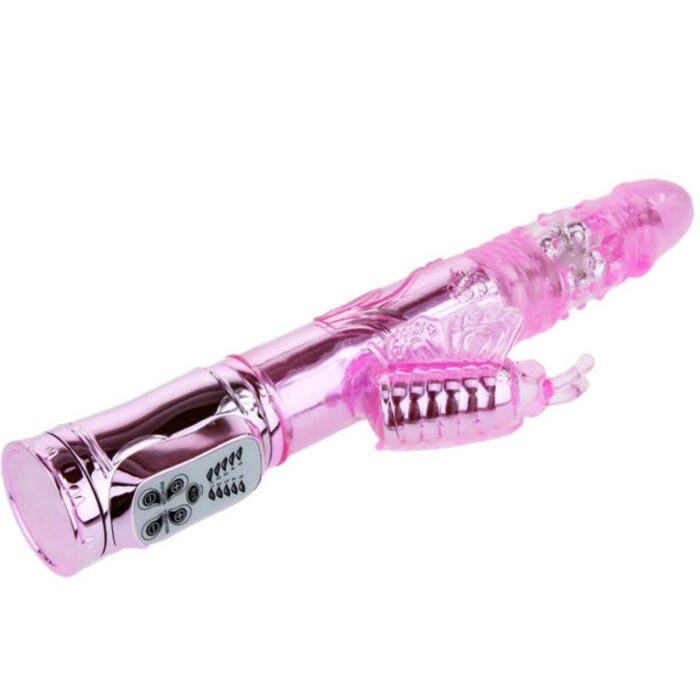 BAILE - VIBRADOR RECARGABLE CON ROTACION Y ESTIMULADOR THROBBING BUTTERF - CandyHot - Foto 3