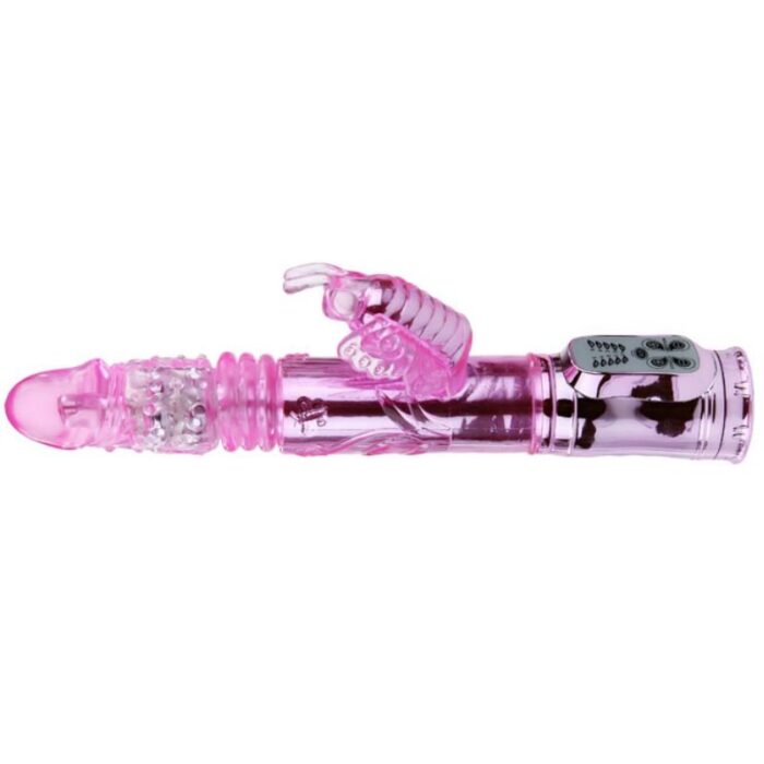 BAILE - VIBRADOR RECARGABLE CON ROTACION Y ESTIMULADOR THROBBING BUTTERF - CandyHot - Foto 5