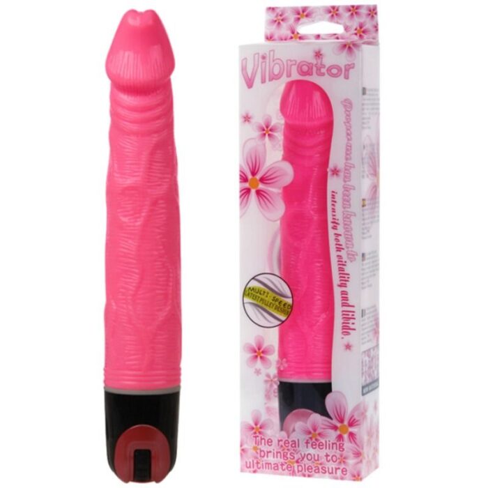 BAILE - VIBRATOR MULTISPEED 21.5 CM ROSA - CandyHot - Foto 2