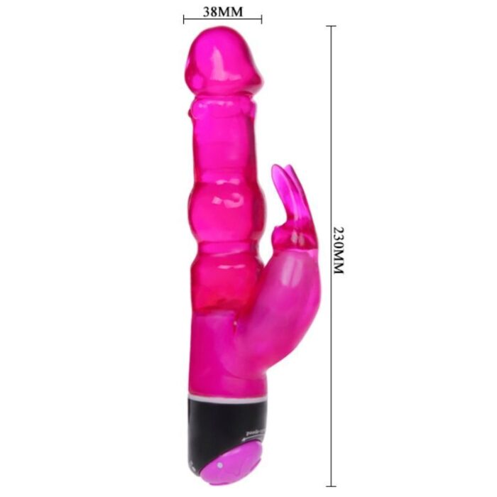 BAILE - WAVES OF PLEASURE FANTASY VIBRADOR CON RABBIT LILA 23 CM - CandyHot - Foto 3