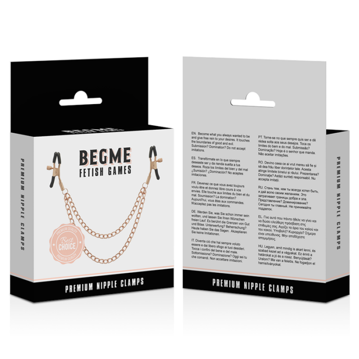 BEGME - BLACK EDITION PINZAS PEZONES CON CADENA - CandyHot - Foto 4