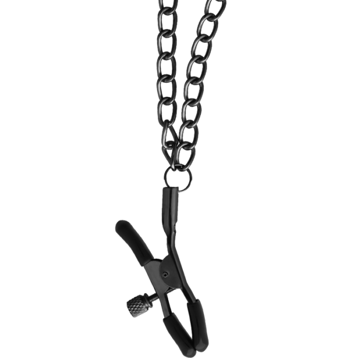 BEGME - RED EDITION COLLAR CON CADENAS Y PINZAS PEZONES CON FORRO DE NEOPRENO - CandyHot - Foto 6