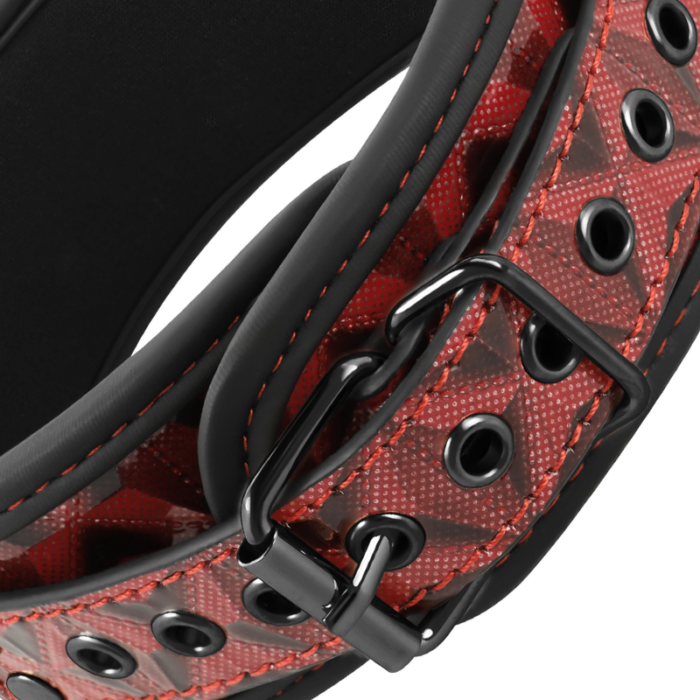 BEGME - RED EDITION COLLAR CUERO VEGANO CON FORRO DE NEOPRENO - CandyHot - Foto 5