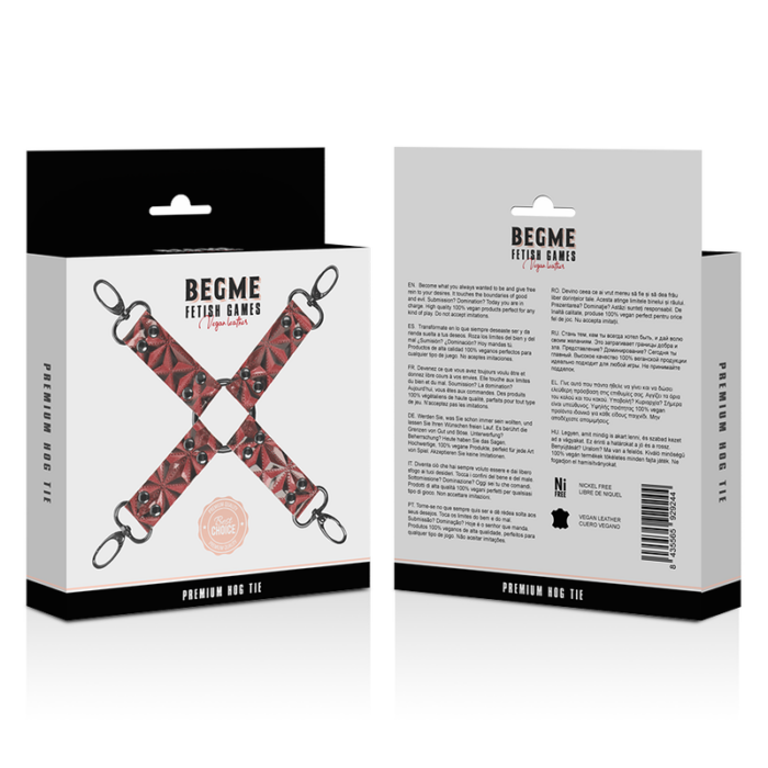 BEGME - RED EDITION HOG TIE CUERO VEGANO - CandyHot - Foto 5