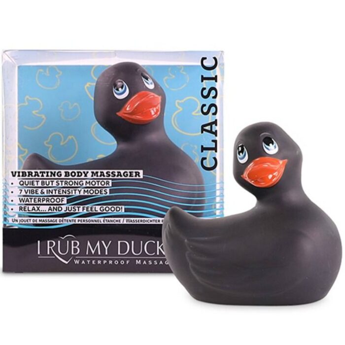 BIG TEASE TOYS - I RUB MY DUCKIE CLASSIC PATO VIBRADOR NEGRO - CandyHot - Foto 2